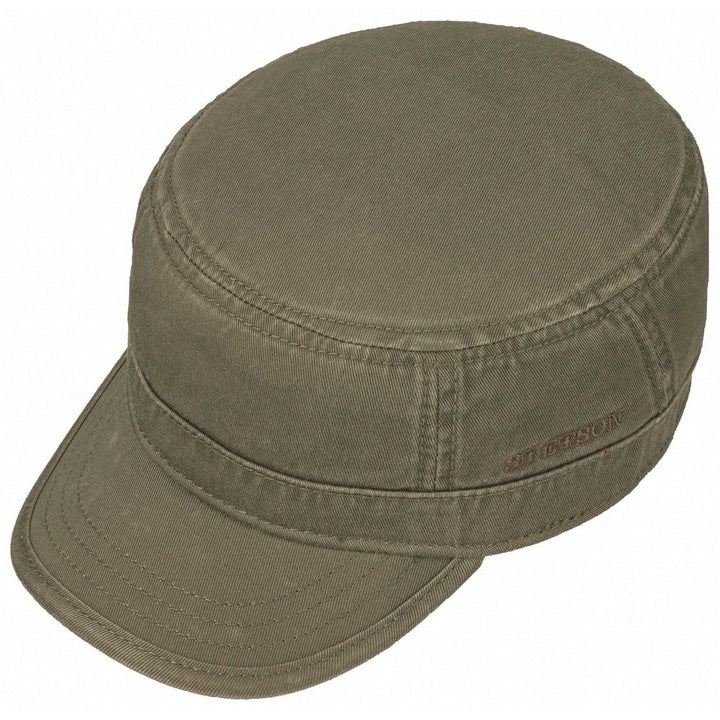 Grøn Stetson Army Cap i 100% Bomuld - Army Cap fra Stetson hos The Prince Webshop