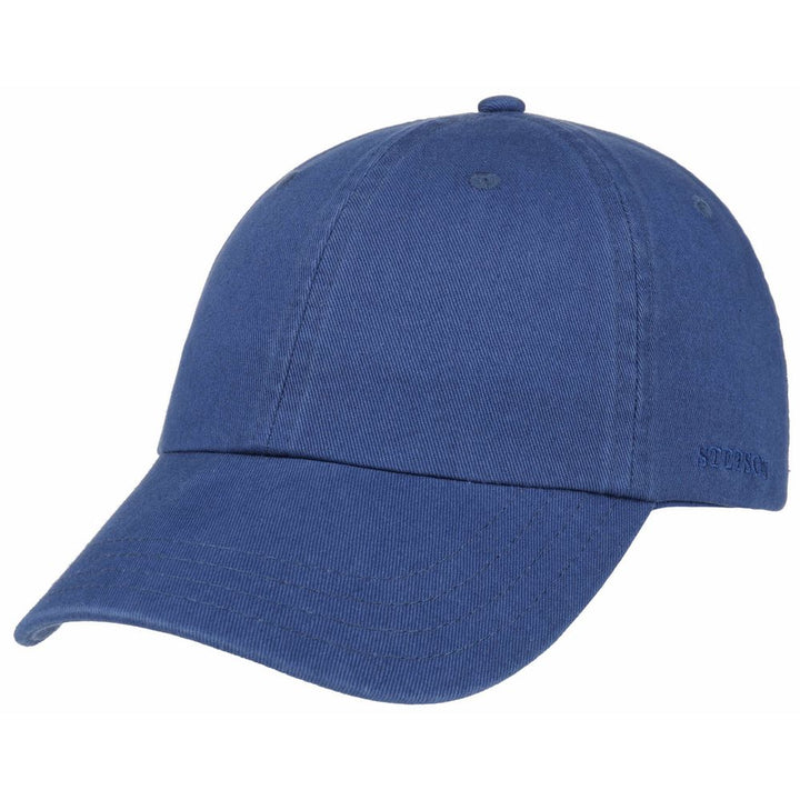 Stetson Baseball Cap Cotton - Ensfarvet Blå - Baseball Cap fra Stetson hos The Prince Webshop