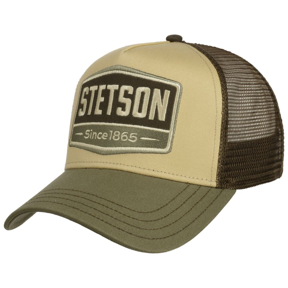 Stetson Trucker Cap Gasoline Green/Khaki - Baseball Cap fra Stetson hos The Prince Webshop