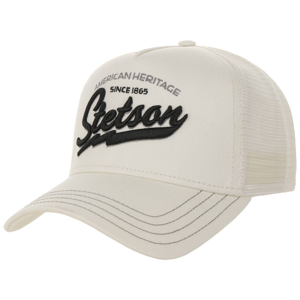 Stetson Trucker Cap American Heritage Classic White - Baseball Cap fra Stetson hos The Prince Webshop