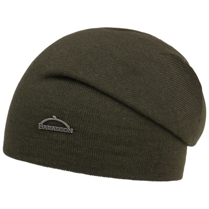 Barascon Woolmix Lightweight Beanie - Navy eller Army - Hue fra Barascon hos The Prince Webshop