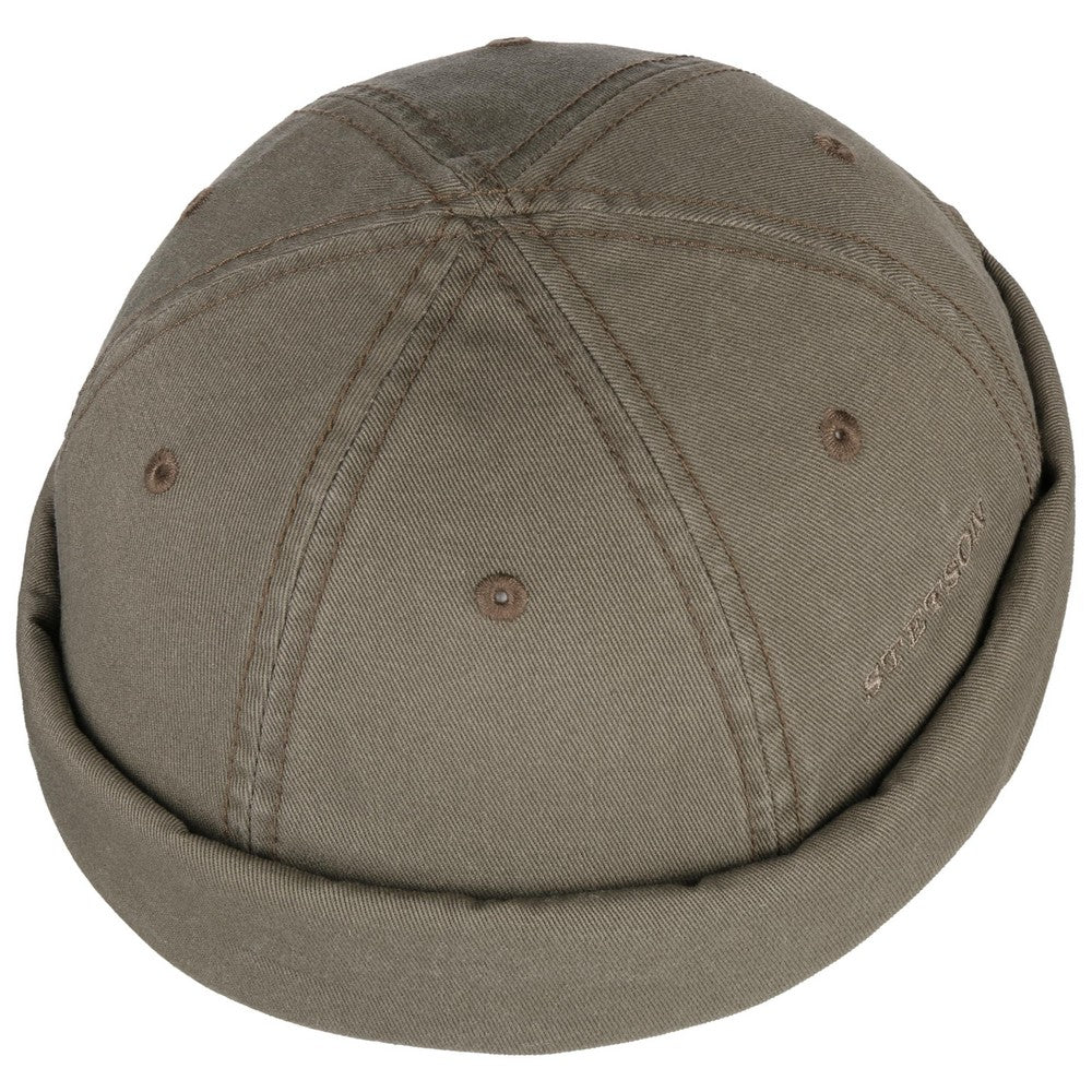 Stetson Docker Cotton - Khaki Bomulds Hue - Hue fra Stetson hos The Prince Webshop