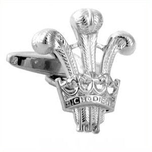 Manchetknapper Prinsen af Wales Krone Rhodium - Manchetknapper fra The Armitage Collection hos The Prince Webshop