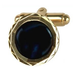 Manchetknapper Onyx Klassisk Rund - Manchetknapper fra The Armitage Collection hos The Prince Webshop