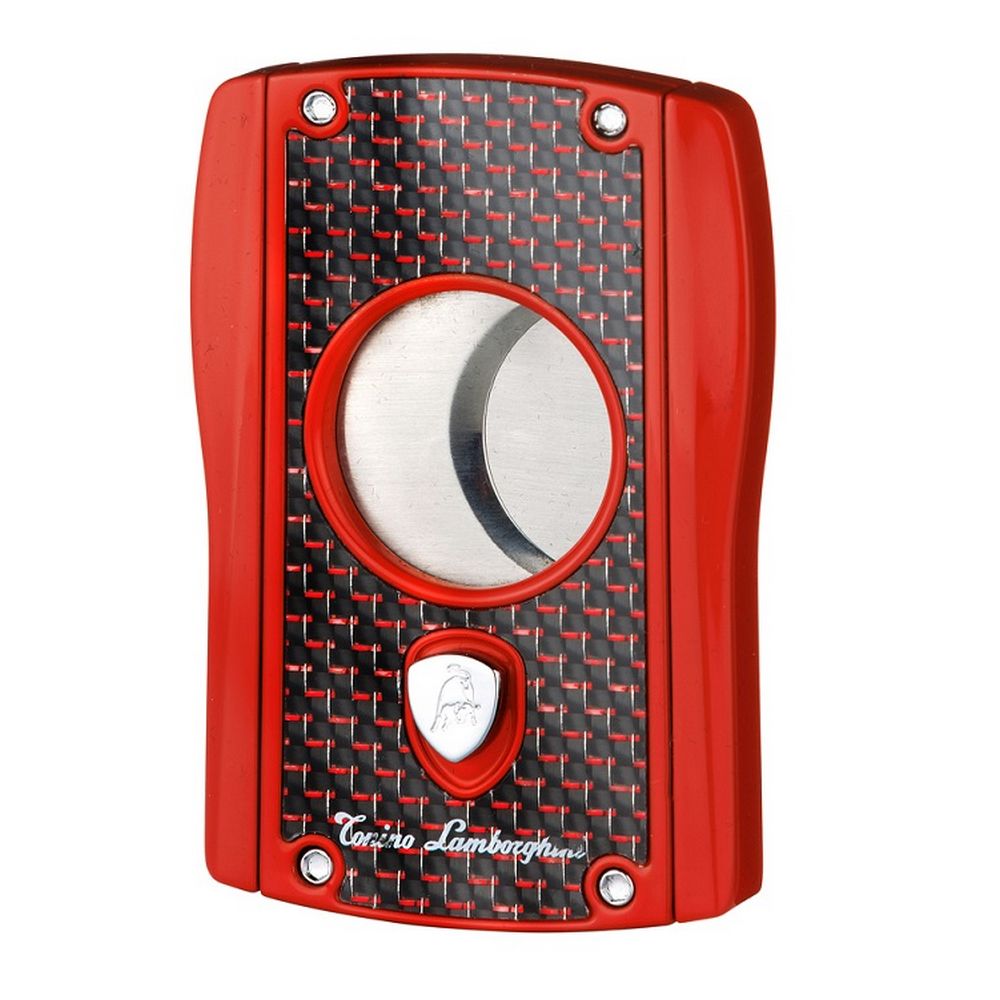 Lamborghini Aldebaran Cigar Cutter - Rød Carbon - Cigar Klipper fra Conino Lamborghini hos The Prince Webshop