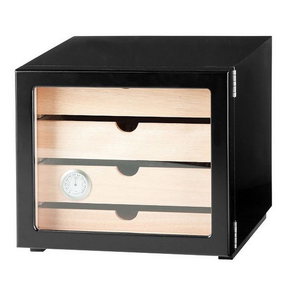 Angelo Cube Cigar Skuffe Humidor - Sort med 4 Skuffer - Cigar Humidor fra Angelo hos The Prince Webshop