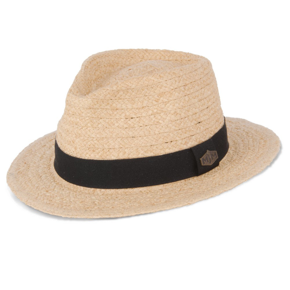 MJM Aksa 58045 – Organic Raffia Trilby Stråhat - Hat fra MJM Hats hos The Prince Webshop