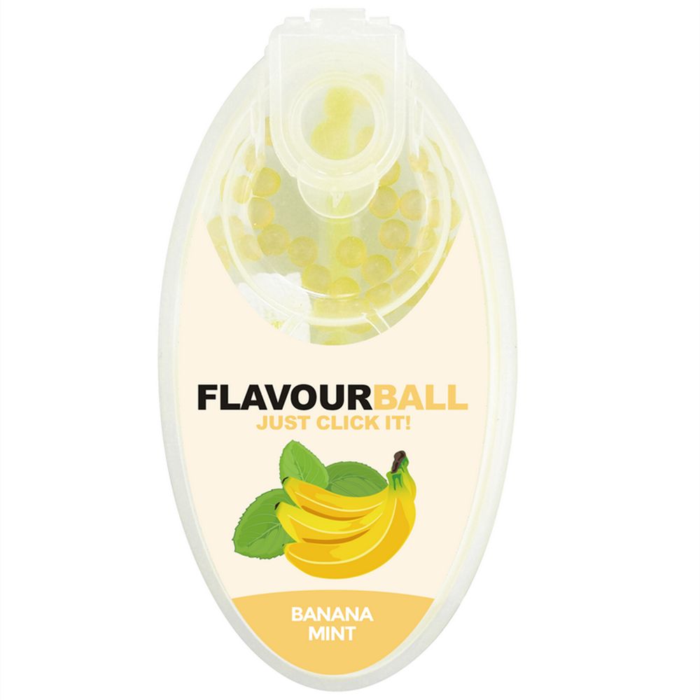 100 stk Banana Mint Flavour Balls i Pod - Aroma Kugler fra FLAVOUR BALLS hos The Prince Webshop