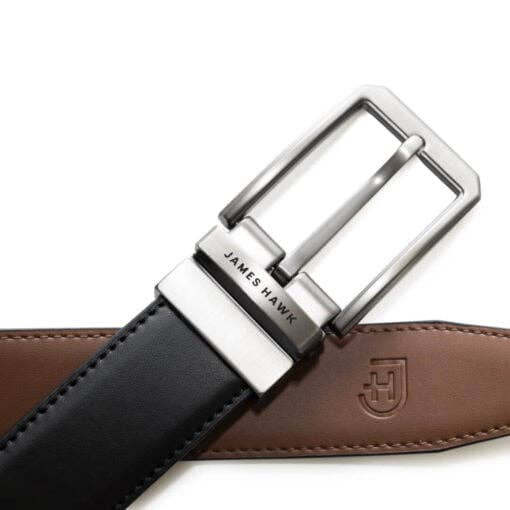 James Hawk Business Belt - Reversible Black/Brown - Bælte fra James Hawk hos The Prince Webshop