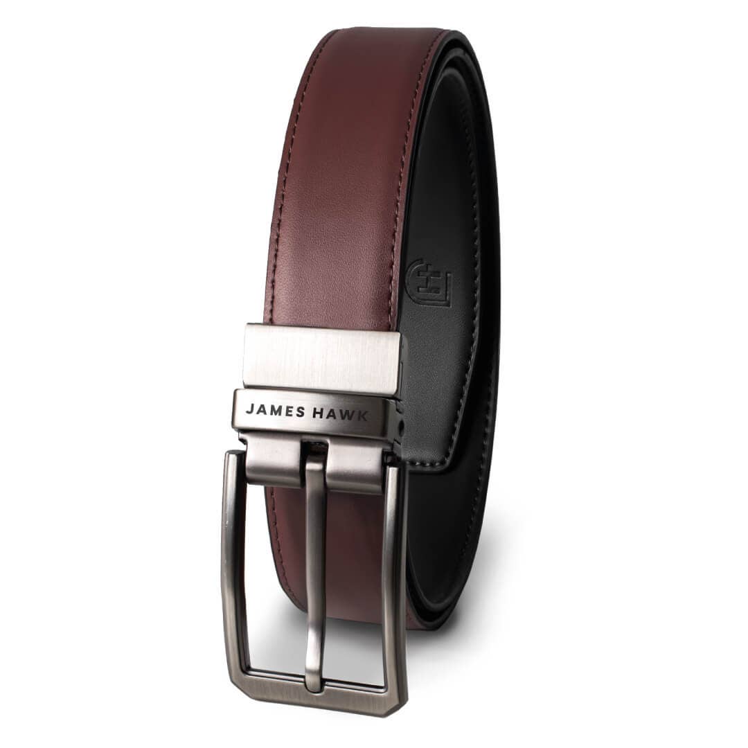 James Hawk Business Belt - Reversible Black/Brown - Bælte fra James Hawk hos The Prince Webshop