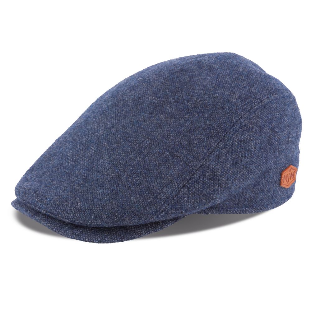 MJM BANG 88 Flat Cap - Blå Uldmix Sixpence - Flat Cap fra MJM Hats hos The Prince Webshop