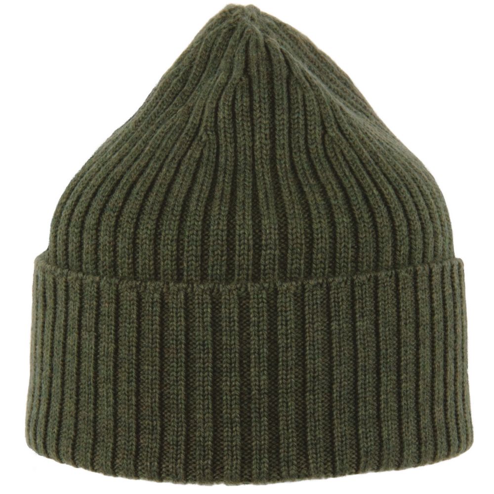 MJM Beanie i 100% Merino Uld - Armygrøn Hue - Hue fra M.J. MICHAELSEN A/S hos The Prince Webshop