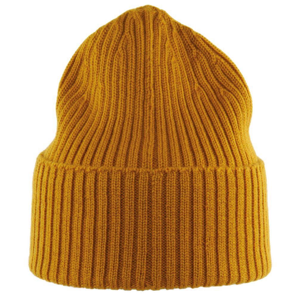 MJM Beanie i 100% Merino Uld - Karrygul Hue - Hue fra M.J. MICHAELSEN A/S hos The Prince Webshop