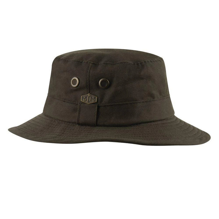 MJM Ben Oilskin Bucket Hat i Brun - Bucket Hat fra MJM Hats hos The Prince Webshop