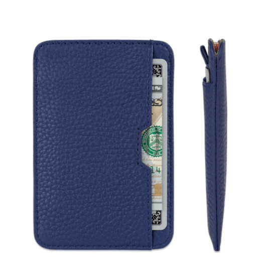 Vaultskin Chelsea Card Holder - Navy Minimalist Pung - Kortholder fra Vaultskin London hos The Prince Webshop