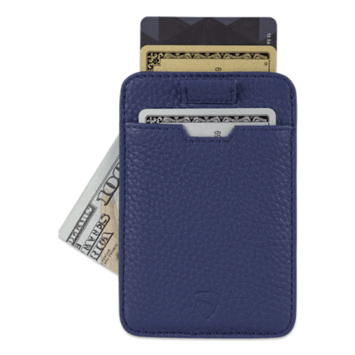 Vaultskin Chelsea Card Holder - Navy Minimalist Pung - Kortholder fra Vaultskin London hos The Prince Webshop