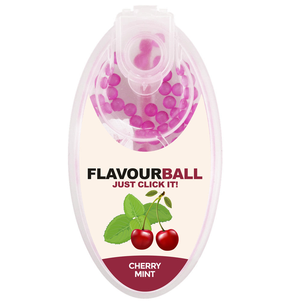 100 stk Cherry Mint Flavour Balls i Pod - Aroma Kugler fra FLAVOUR BALLS hos The Prince Webshop