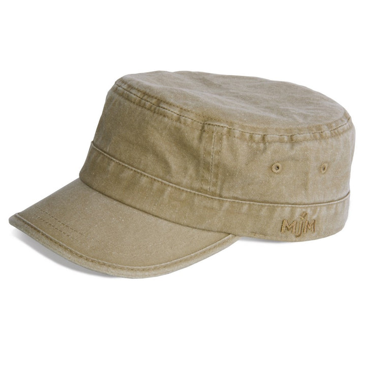 MJM Kuba Army Cap färgad bomullstwill - Beige