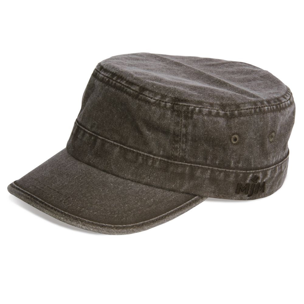 MJM CUBA Army Cap Dyed Cotton Twill - Grön