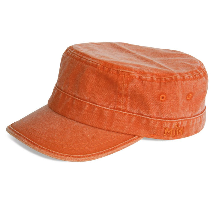 MJM CUBA Army Cap Färgad bomullstwill - Orange