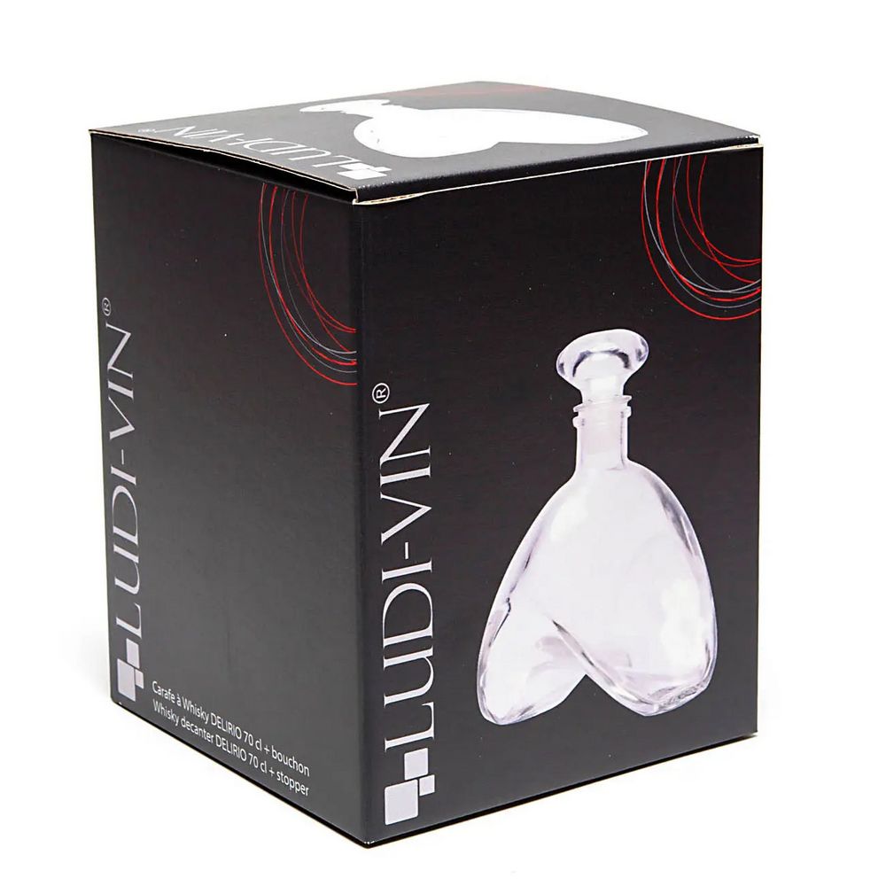 LUDI-VIN DELIRIO Whisky Decanter 70 cl - Glas Karaffel - Whiskey Karaffel fra LUDI-VIN France hos The Prince Webshop