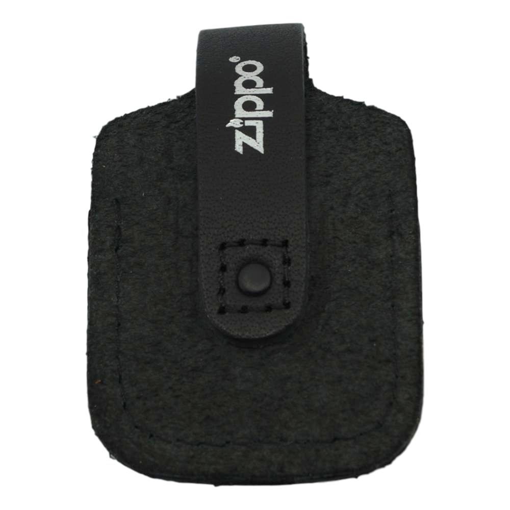 Zippo Tilbehør - Sort Åben Bæltetaske med læderstrop - Zippo Tilbehør fra Zippo hos The Prince Webshop