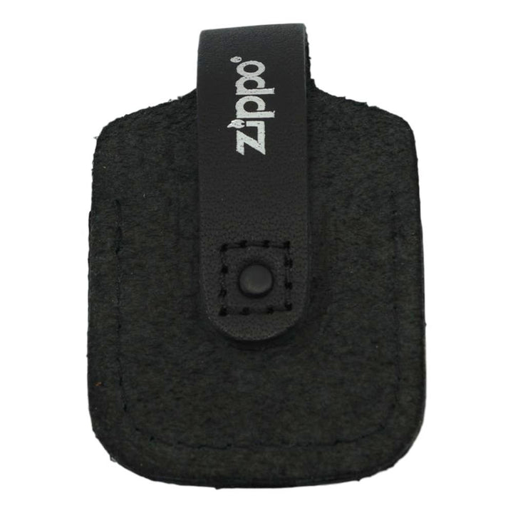 Zippo Tilbehør - Sort Åben Bæltetaske med læderstrop - Zippo Tilbehør fra Zippo hos The Prince Webshop