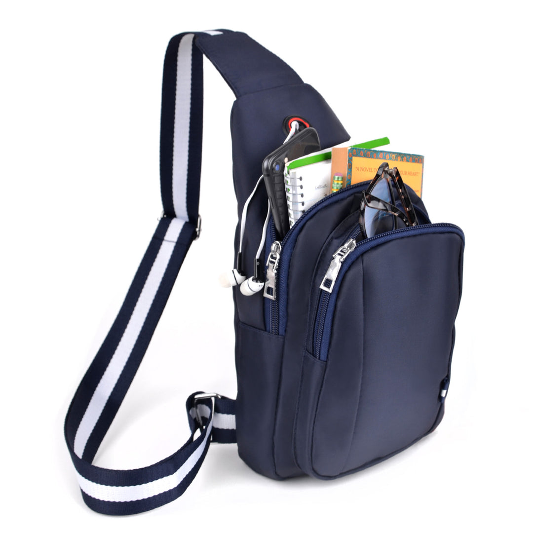 Sporty Navy Crossbody Shoulder Sling Bag - Taske fra Westend hos The Prince Webshop