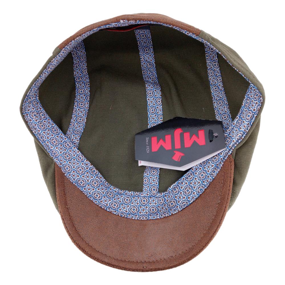 MJM Daffy 3 Cotton Pouch 4 Sommer Flat Cap - Grøn - Flat Cap fra MJM Hats hos The Prince Webshop