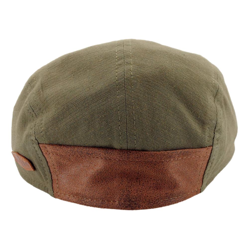 MJM Daffy 3 Cotton Pouch 4 Sommer Flat Cap - Grøn - Flat Cap fra MJM Hats hos The Prince Webshop