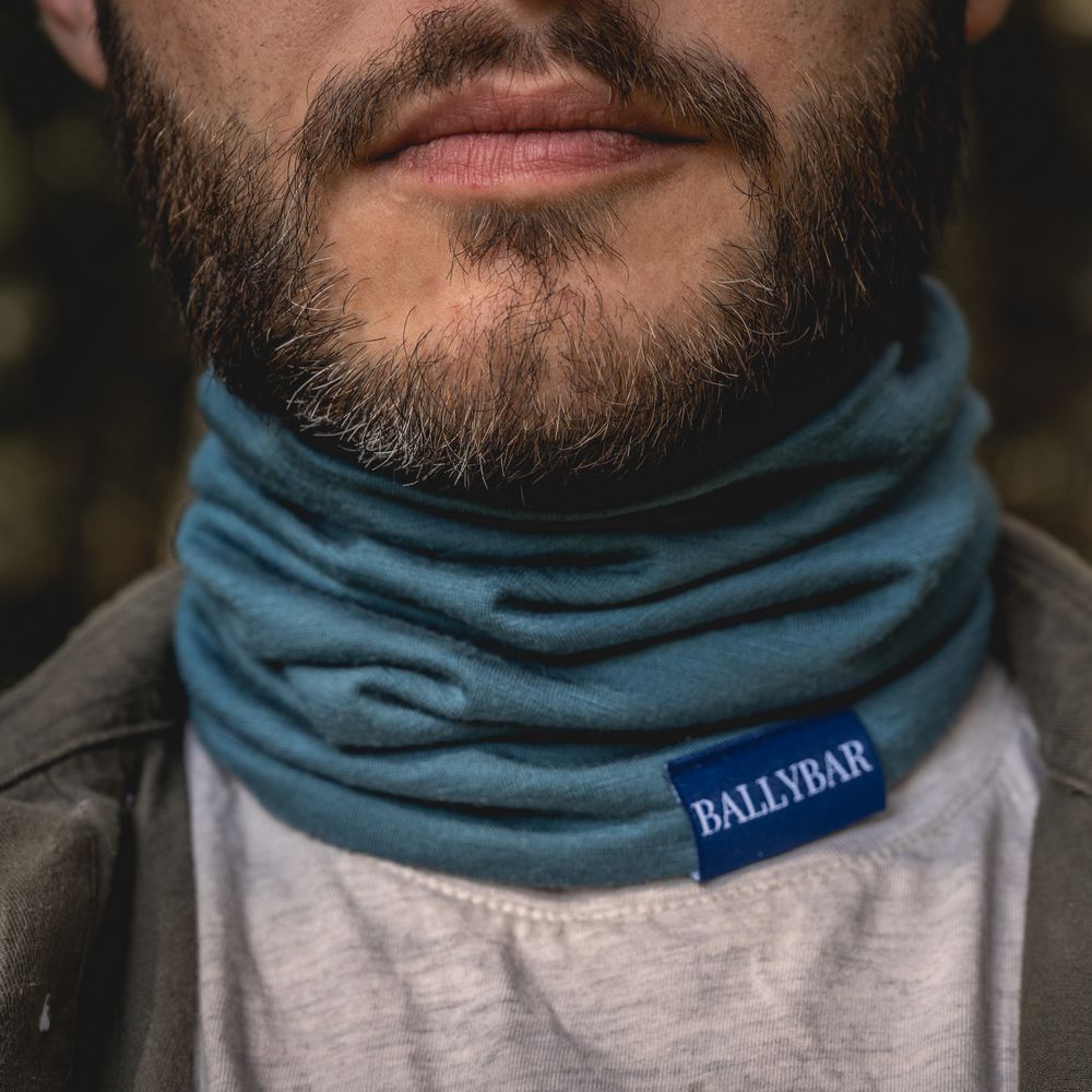 Ballybar Ireland Ram Neck Gaiter - Teal Halsvarmer - Halstørklæde fra Ballybar Ireland hos The Prince Webshop