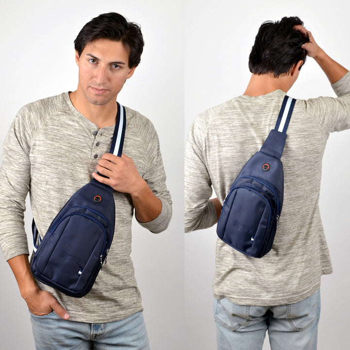 Sporty Navy Crossbody Shoulder Sling Bag - Taske fra Westend hos The Prince Webshop