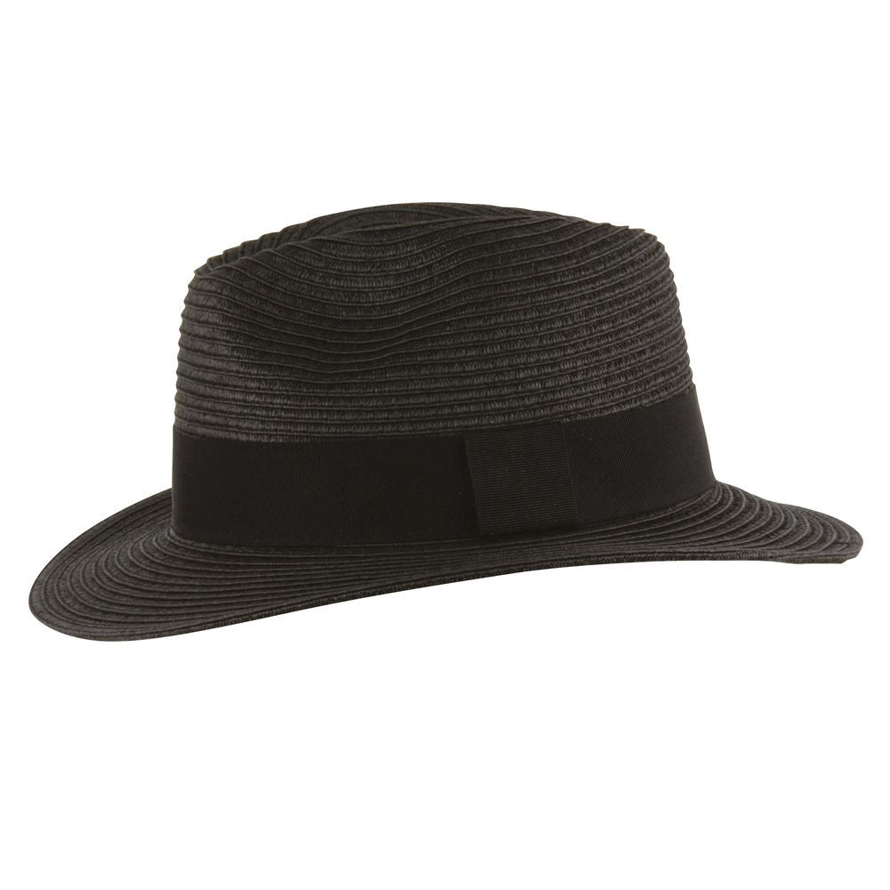 MJM Felix – Toyo Traveller Strå Hat - Sort - Hat fra MJM Hats hos The Prince Webshop