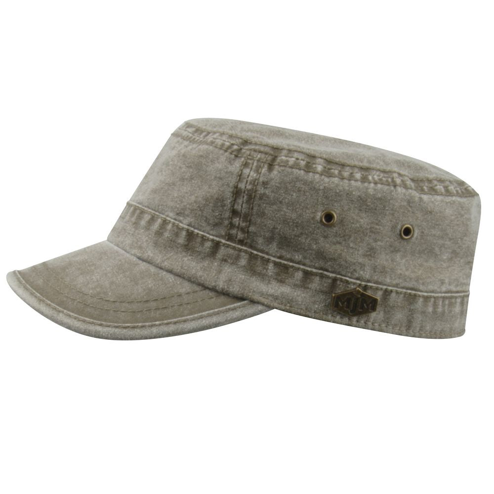 MJM Fidel Army Cap Olivgrön Bomull - S (56 cm) - Army Cap från MJM Hats på The Prince Webshop