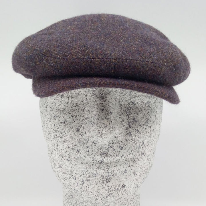 Stetson Driver Cap Wool Bordeaux-meleret Herringbone - Flat Cap fra Stetson hos The Prince Webshop