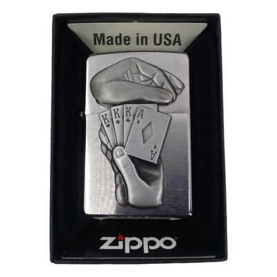Trick Full House Poker Zippo Lighter - Zippo Lighter fra Zippo hos The Prince Webshop
