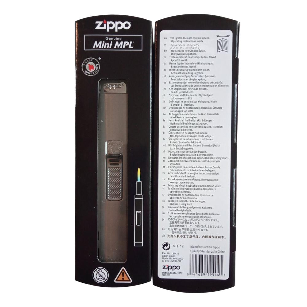 Zippo Mini MPL lighter - Gas Lighter - Pearl White - Zippo Lighter fra Zippo hos The Prince Webshop