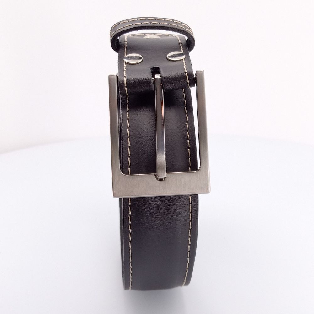 Lögum Læder Bælte - 100% Sort Læder - Bælte fra The Leather Belt Co. hos The Prince Webshop