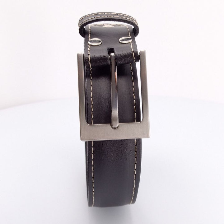 Lögum Læder Bælte - 100% Sort Læder - Bælte fra The Leather Belt Co. hos The Prince Webshop