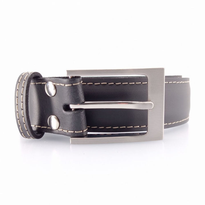 Lögum Læder Bælte - 100% Sort Læder - Bælte fra The Leather Belt Co. hos The Prince Webshop