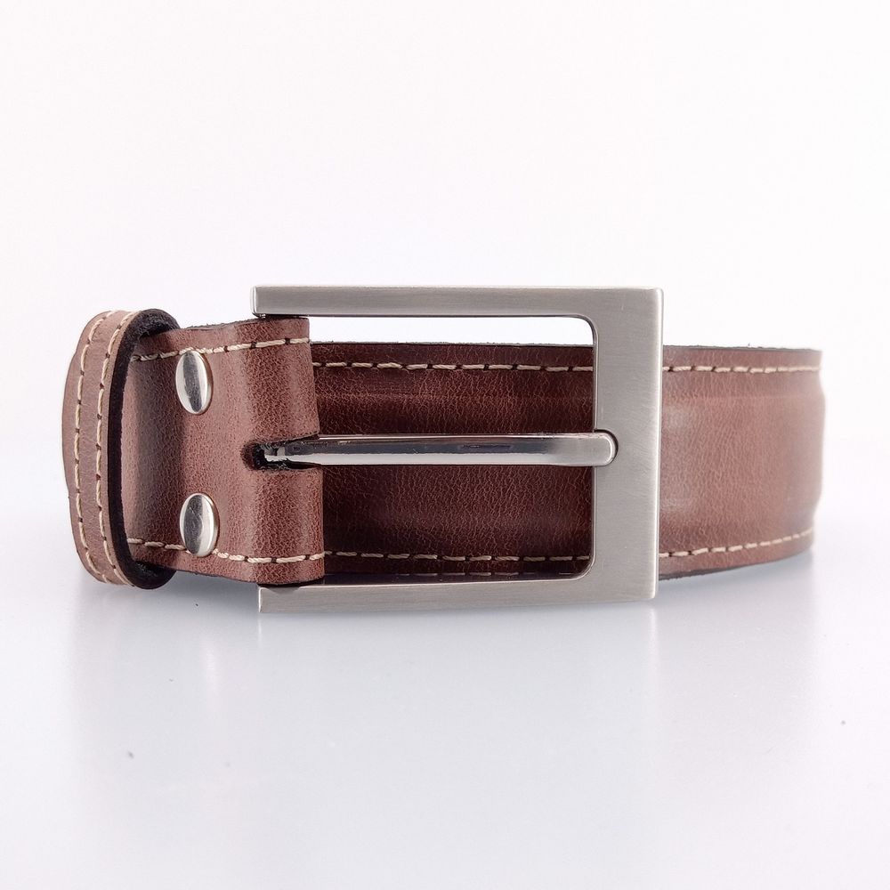 Lögum Læder Bælte - 100% Brunt Læder - Bælte fra The Leather Belt Co. hos The Prince Webshop