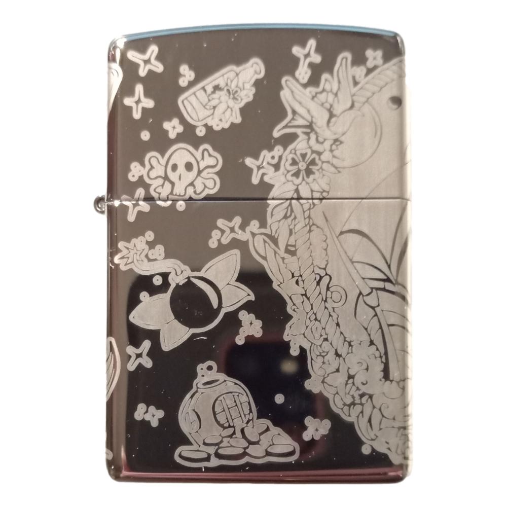 Zippo Premium Lighter - Tattoo Theme Design - Zippo Lighter fra Zippo hos The Prince Webshop