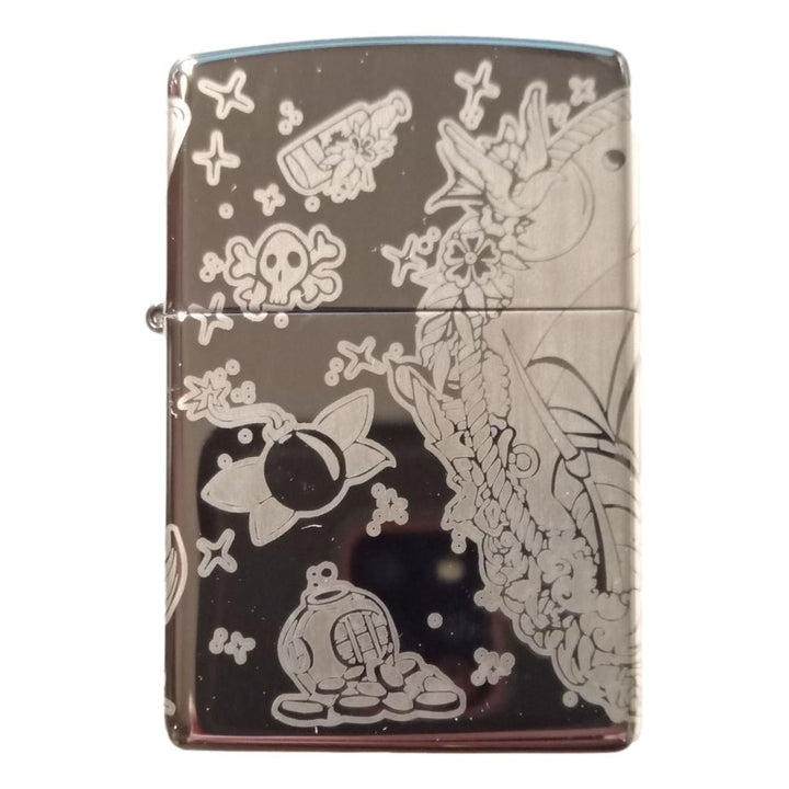 Zippo Premium Lighter - Tattoo Theme Design - Zippo Lighter fra Zippo hos The Prince Webshop