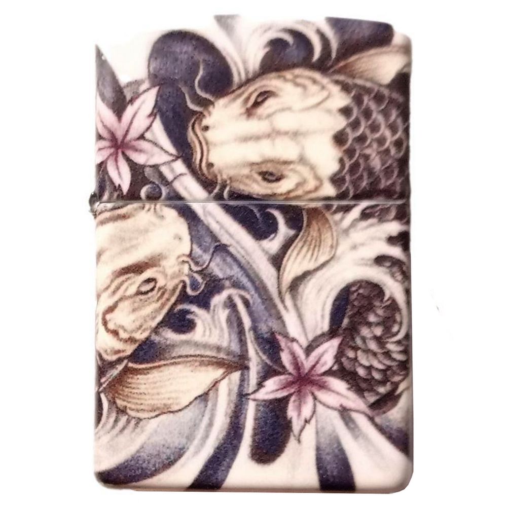 Zippo Premium Lighter - Koi Tattoo Theme Design - Zippo Lighter fra Zippo hos The Prince Webshop