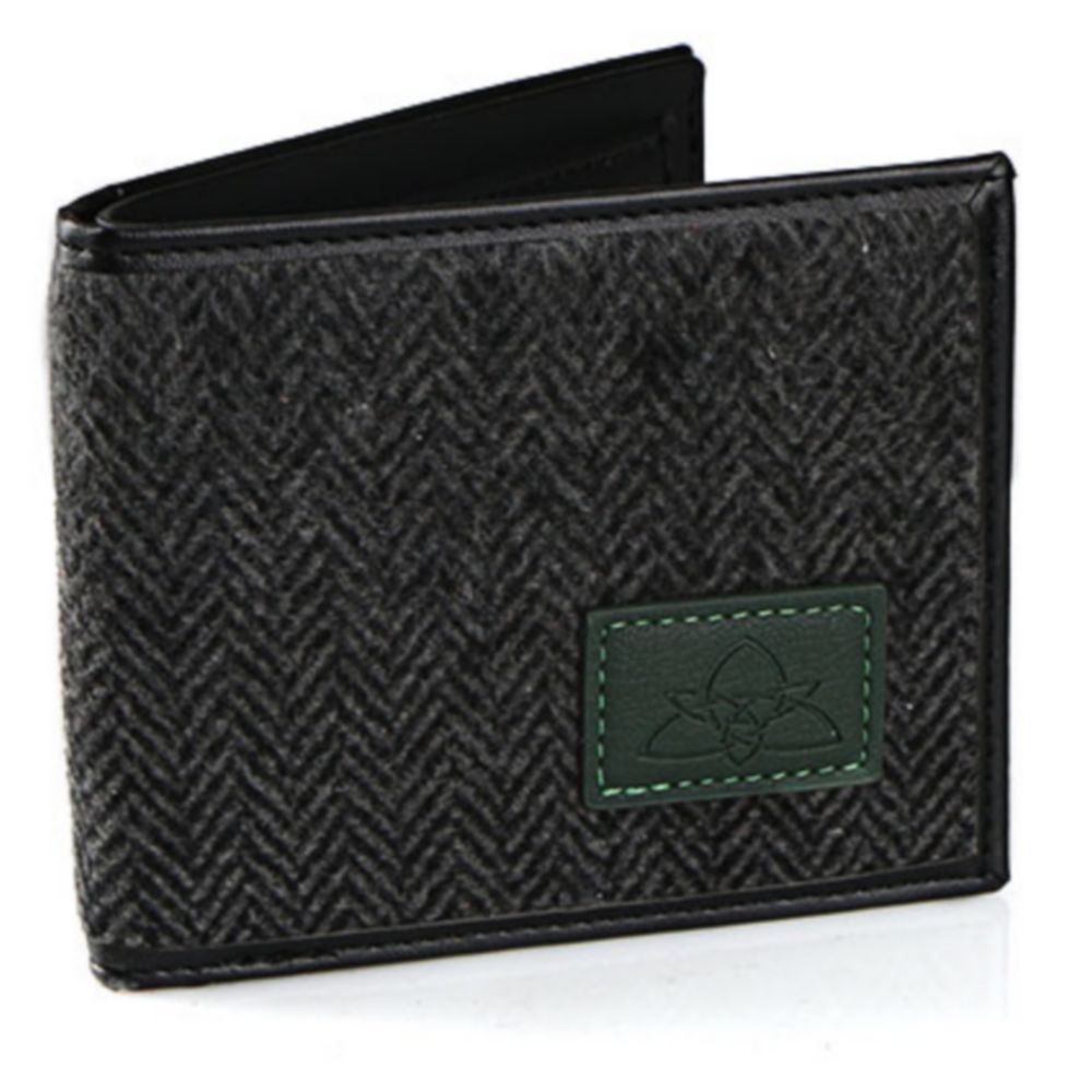 Celtic Ore Tweed Wallet Grey Herringbone - Grå Bi-Fold Tegnebog - Tegnebog fra Celtic Ore Tweed hos The Prince Webshop