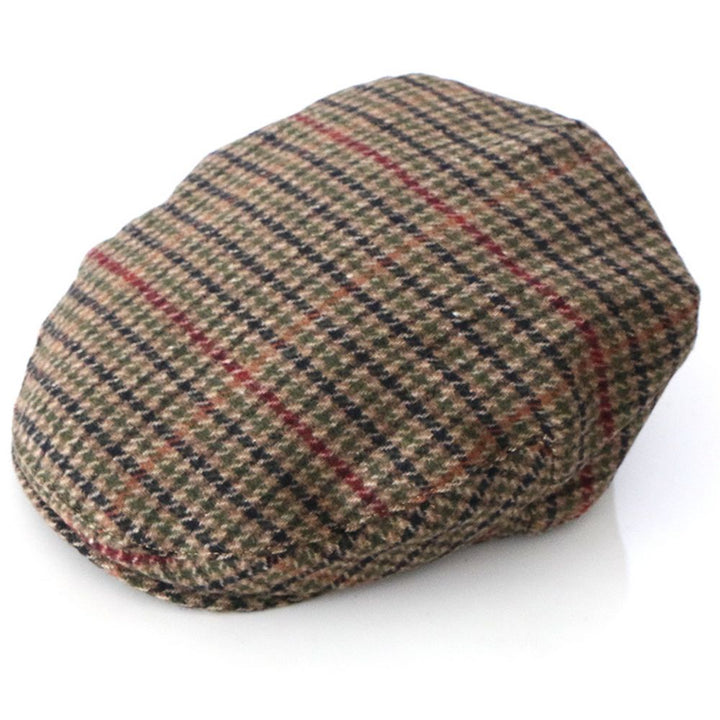 Celtic Ore Check Houndstooth Tweed Cap - Flat Cap fra Celtic Ore Tweed hos The Prince Webshop