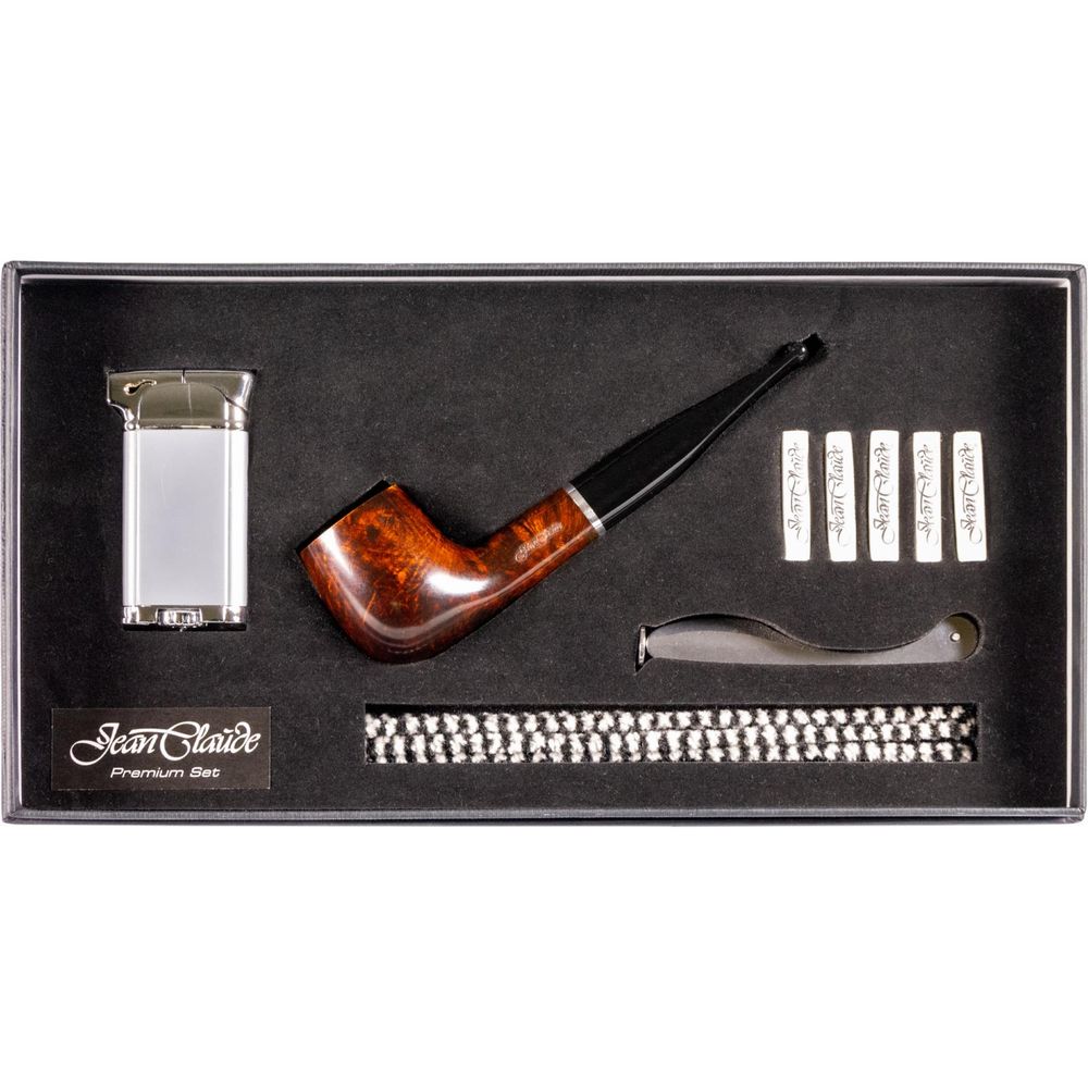 Jean Claude Premium Pibe Sæt - Lige Brun - Pibe fra Jean Claude hos The Prince Webshop