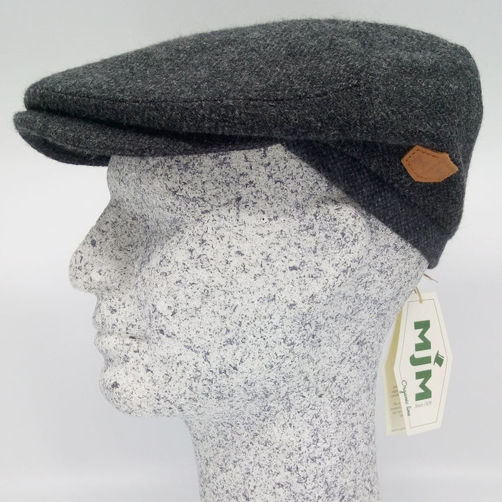 MJM Jordan Virgin Wool Sixpence - Anthracit Dot - Flat Cap fra MJM Hats hos The Prince Webshop