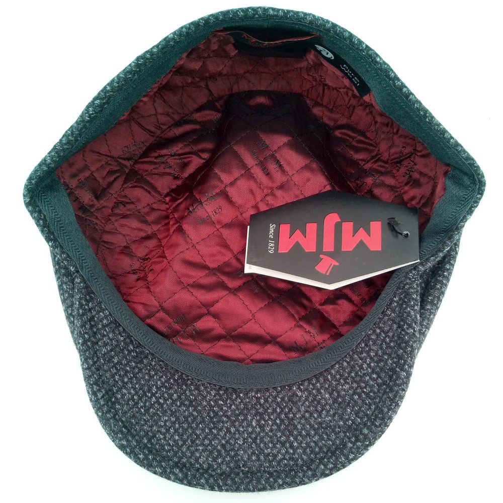 MJM Jordan Virgin Wool Sixpence - Anthracit Dot - Flat Cap fra MJM Hats hos The Prince Webshop