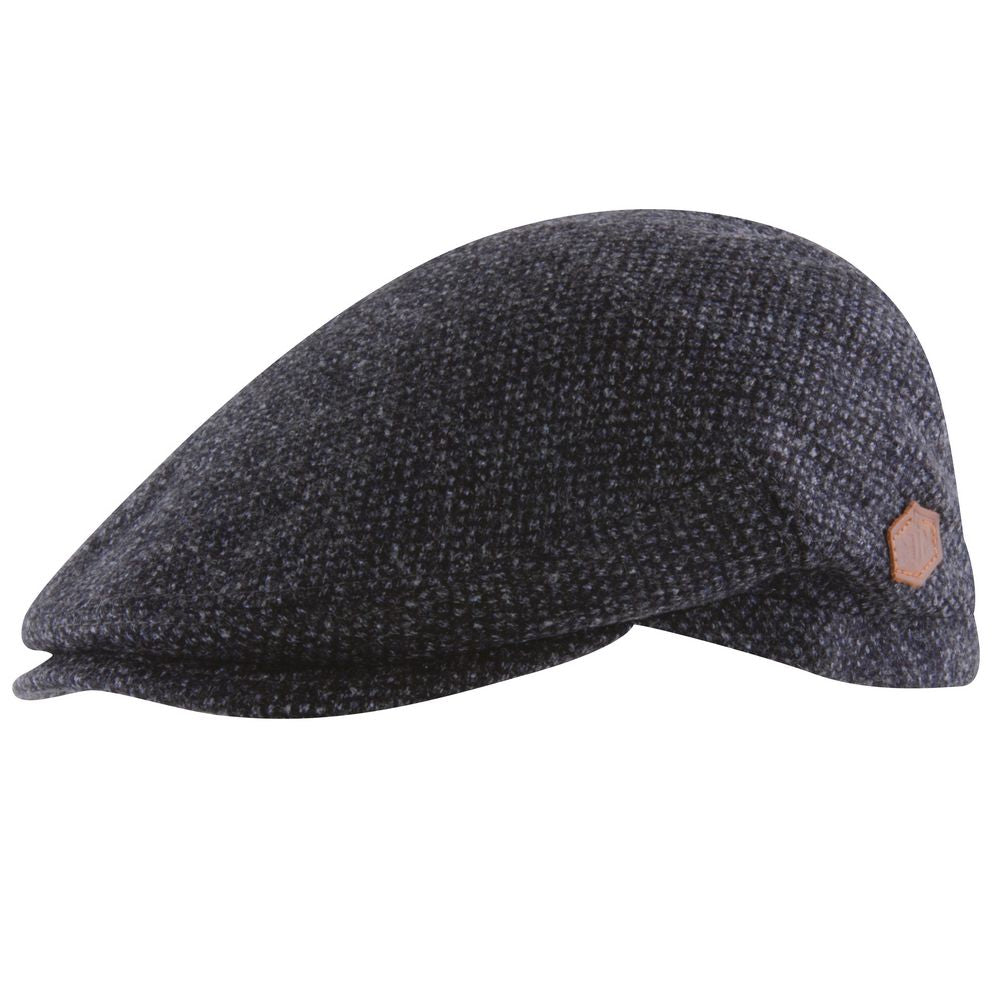 MJM Jordan Virgin Wool Sixpence - Anthracit Dot - Flat Cap fra MJM Hats hos The Prince Webshop